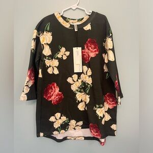 NEW Girls’ Popupshop Autumn Bloom Flower Sweatshirt Dress - Sz 7